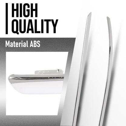 G-PLUS Bumper Trim Rear Compatible with Benz C230 (submodel: 4Matic, Base) 2008 2009, Fit Benz C300 Base 2008 2009 2010,2048851021, 2048850921 Silver