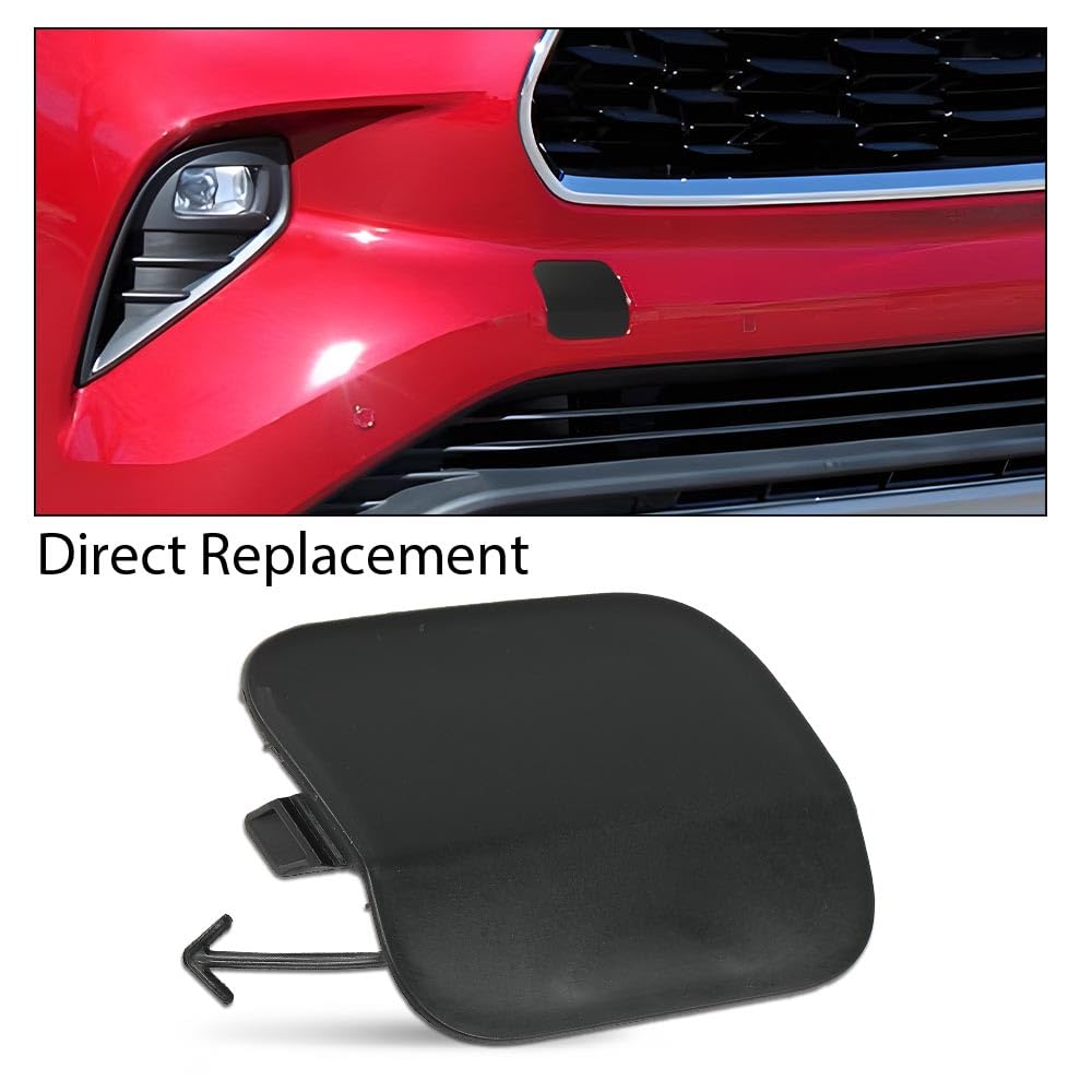 G-PLUS Tow Hook Cover Passenger Side Front Compatible with Toyota Highlander/Highlander Hybrid 2020-2022 521270E930, 191275718155, TO1029141 Towing Hook Cover