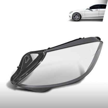 G-PLUS Headlight Lens Cover Compatible with Benz W222 S-Class 2014 2015 2016 2017 Left Side Front Headlamp Lens Cover Clear