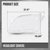 G-PLUS Headlight Lens Cover Compatible with Benz GLK Class X204 2009-2012 Left & Right Front Headlamp Lens Cover Clear