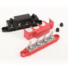 G-PLUS 4 Post Power Distribution Block Bus Bar with Cover, Busbar Power Battery Terminal Distribution Block 5/16" Posts 12V 250A, 4 Post Busbar Power Distribution Block Black & Red