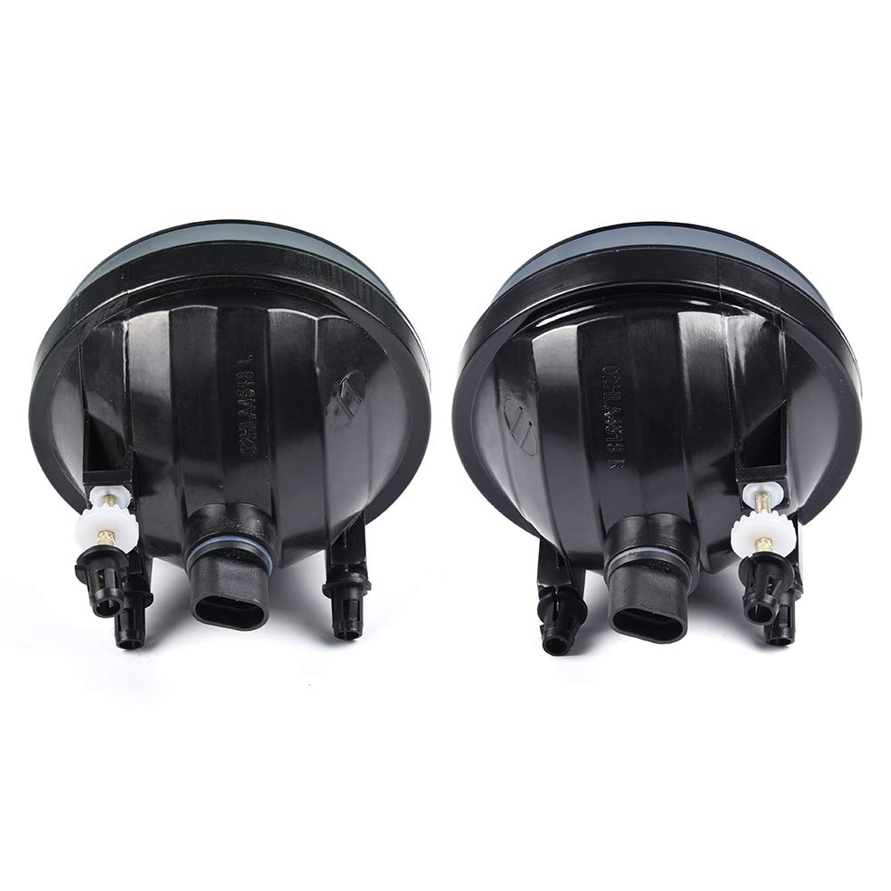 G-PLUS Front Bumper Fog Lights Compatible With 2007-2013 GMC Sierra 1500 2500HD 3500HD Pickup,Driving Fog Lamps w/Bulb Driver & Passenger Pair Smoky Lens