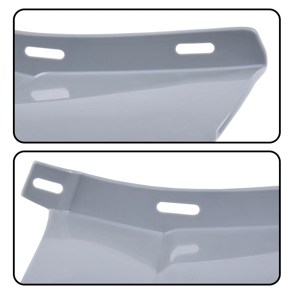 G-PLUS Rear Bumper Quarter Panel Fillers Kit Compatible With Chevy Caprice/Impala 1986-1990 ABS Plastic- Primed,Grey