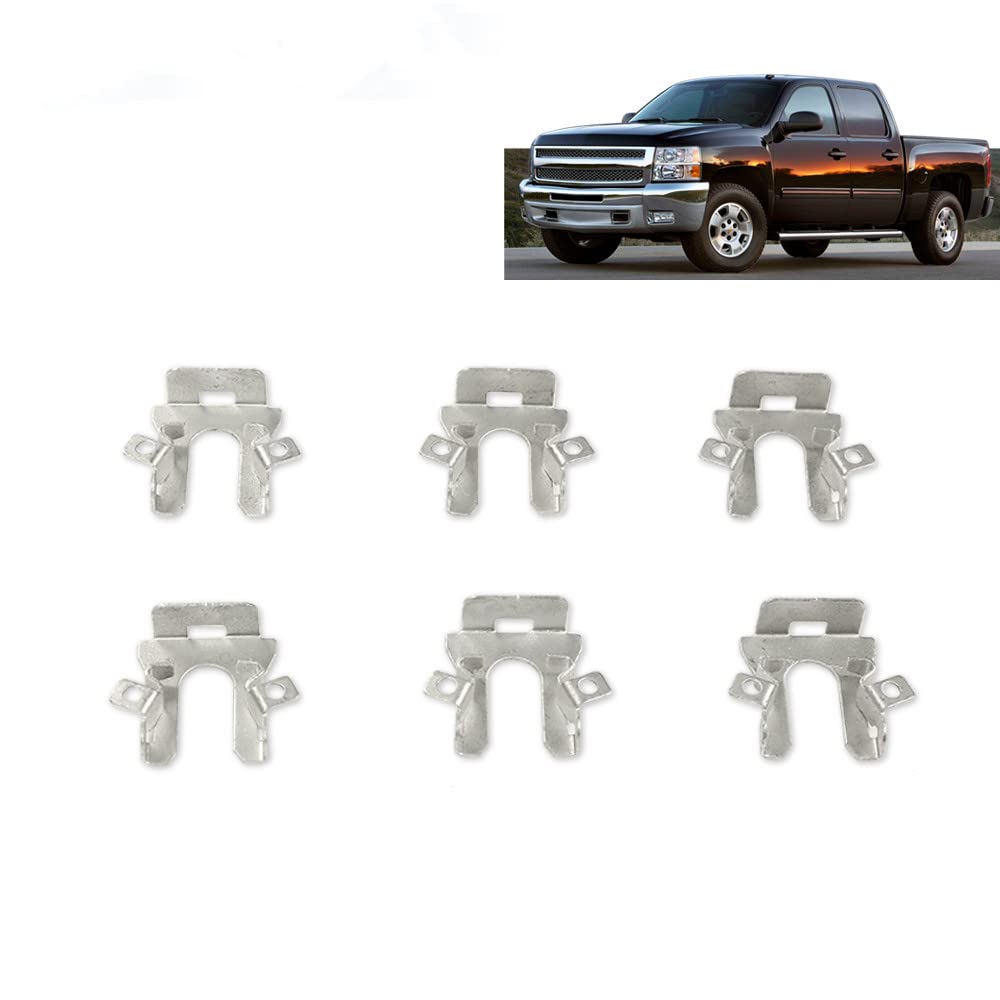 G-PLUS Headlight Retaining Clips Compatible with 1992-1996 Ford F150 F250 F350 Bronco Crown Victoria,Headlight Mount Tab Repair Kit 6Pcs