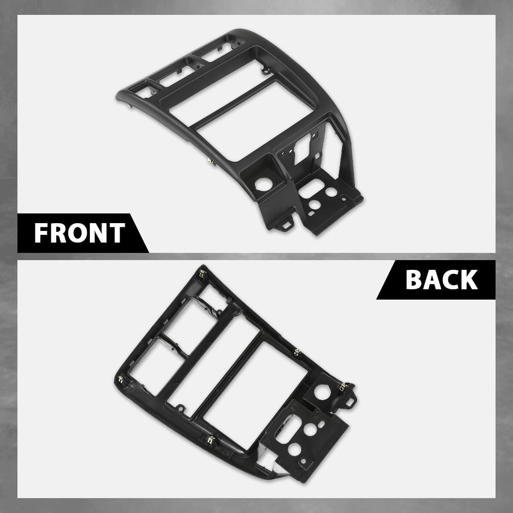 G-PLUS Center Dash Climate Control Radio Bezel Trim Compatible with Toyota Tacoma 1998-2004 Black Dashboard Panel