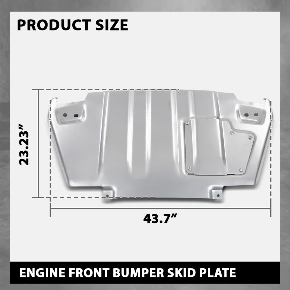 G-PLUS Front Engine Splash Shield Bumper Skid Plate Engine Protection, Compatible with Ford F150 Raptor 2017-2020, HL3Z5B018A, HL3Z-5B018-A