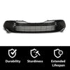 G-PLUS Front Bumper Lower Grille Grill w/o Radar Holes Compatible with Toyota Camry LE XLE 2018 2019 2020/Not Fit SE XSE models 5310206100 TO1036183