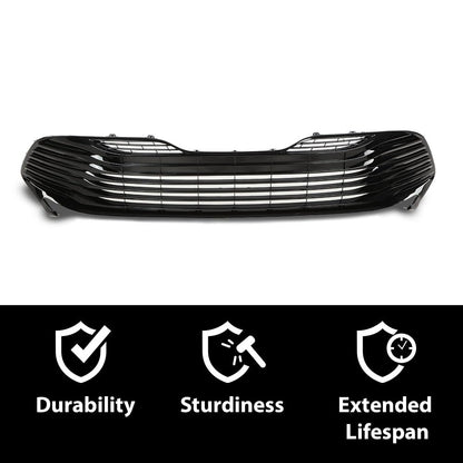 G-PLUS Front Bumper Lower Grille Grill w/o Radar Holes Compatible with Toyota Camry LE XLE 2018 2019 2020/Not Fit SE XSE models 5310206100 TO1036183