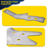 G-PLUS Frame Support Kit Compatible With 73-87 4WD Chevy/GMC C/K10/K15 /K25/K35,Steering Box Frame Support Bracket Repair 2 PCS