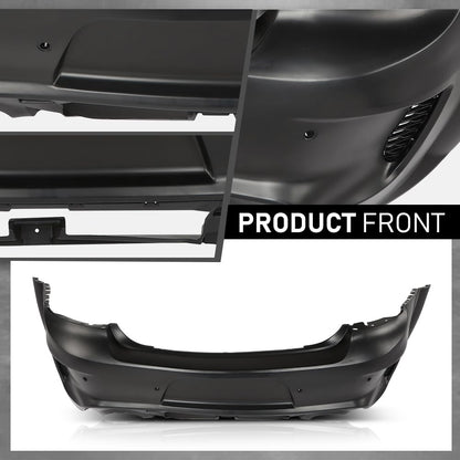 G-PLUS Rear Bumper Cover w/Holes Compatible with Dodge Charger 2020 2021 2022 2023, 68488292AA, CH1100A56, Primed Black
