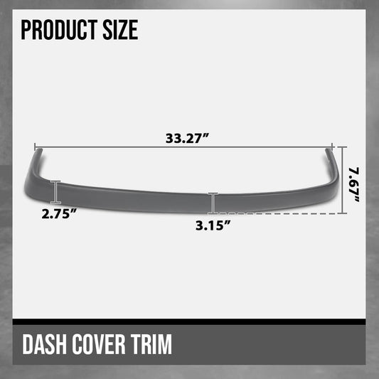 G-PLUS Dashboard Upper Dash Pad Trim Bezel Compatible with Toyota Pickup 1989 1990 1991 1992 1993 1994 1995 Dash Cover Truck Grey