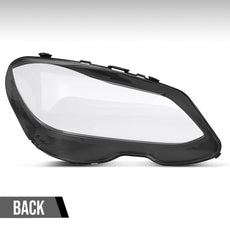G-PLUS Headlight Lens Cover for Benz W212 E-Class E350 E550 2014-2016 Left Clear Close-up View