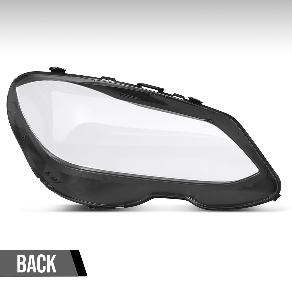 G-PLUS Headlight Lens Cover Compatible with Benz W212 E-Class E350 E550 2014 2015 2016 A2129063303, 2129063303 Left Side Front Headlamp Lens Cover Clear