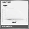 G-PLUS Headlight Lens Cover Compatible with Benz ML Class W164 ML320 ML350 ML500 ML550 ML63 AMG 2006-2008 Left & Right Pair Front Headlamp Lens Cover Clear