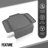 G-PLUS Child Car Seat Protector Compatible with Under Virtually Any Rear or Forward-Facing Child Car Seat or Booster Gray