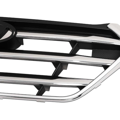 G-PLUS Front Upper Grille Grill Chrome Factory Style Compatible with Hyundai Tucson SE/ECO 2016-2018 HY1200189, 86350D3000RAM