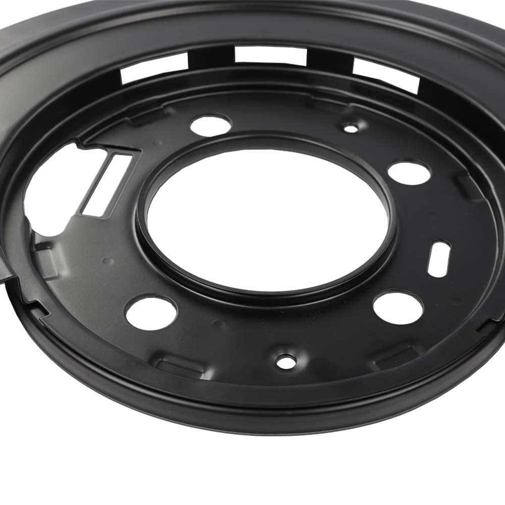 G-PLUS New Rear Brake Dust Shield Backing Plates Pair Compatible with 2000-2005 Ford Excursion/2000-2010 Ford F250 Super Duty TN02044