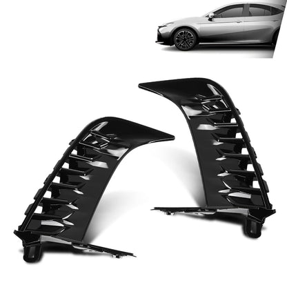 G-PLUS Front Bumper Side Trim Molding w/o Sensor Hole Pair Compatible with Toyota Camry SE 2025 TO1039285, 52712AQ020 Glossy Black