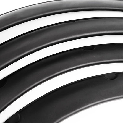G-PLUS 4Pcs Universal Fender Flares, Durable Polyurethane Extra Wide Auto Car Body Kit NOT Fit Pickup, NOT Fit Corolla/Mercury Mentego, Wheel Protector (Front 23.4"*9.6" & Rear 25.2"*10.8")
