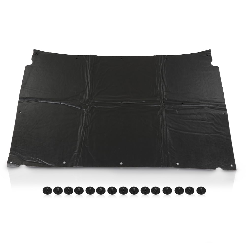 G-PLUS Hood Insulation Pad 1/2" Compatible with Chevy Caprice Impala 1991-1996 Black