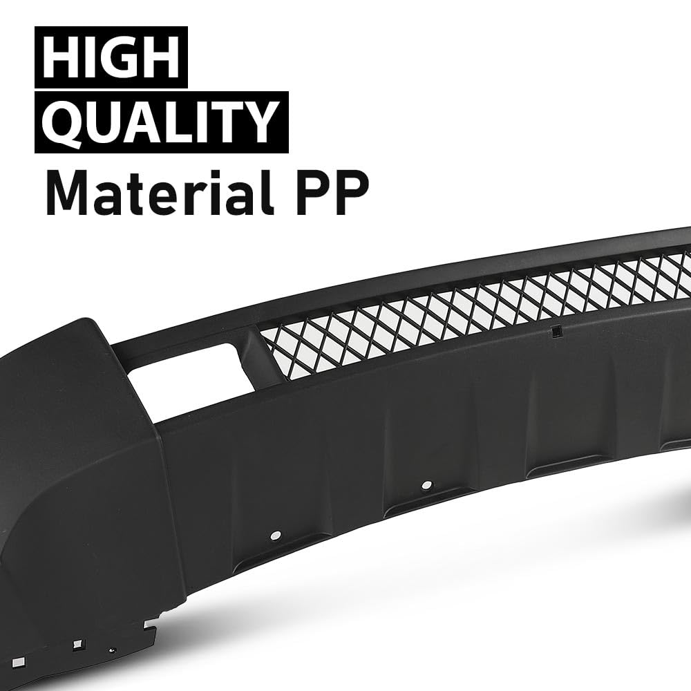 G-PLUS Black Lower Front Bumper Valance Compatible with 2011-2013 Jeep Grand Cherokee 4-Door (Fit Models With Lower Chrome Trim and WITHOUT Adaptive Cruise)