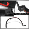 G-PLUS Fender Flares Wheel Arch Trim Front Driver & Passenger Side Compatible with LX RX350/RX450h (submodel: Base, F Sport) 2016-2019 756010E080, 756020E080, LX1291100, LX1290100 Black