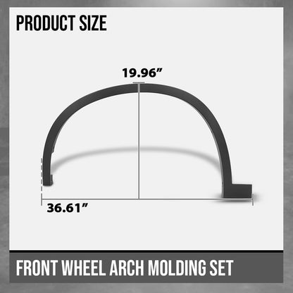 G-PLUS Wheel Arch Molding Set Front Left & Right Side Compatible with BMW X1 sDrive28i 2017-2022, Fit BMW X1 xDrive28i 2016-2022 51777332337, 51777332338 Black