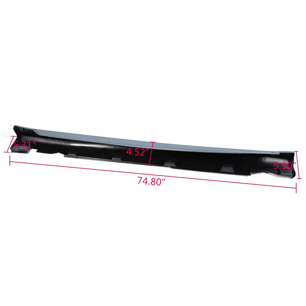 Compatible with Ford Focus Sedan 2012 2013 2014 2015 2016 2017 New Primed Exterior-Rocker Panel Molding Trim Left Driver Side CP9Z-5810177-BP