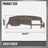 G-PLUS TPE Dash Cover Dashboard Fit Chevy Silverado (LS, LT, or Work Truck ONLY) 2007 2008 2009 2010 2012 2013 Fit GMC Sierra (SL, SLE, or Work Truck ONLY) 2007 2008 2009 2010 2012 2013 Brown