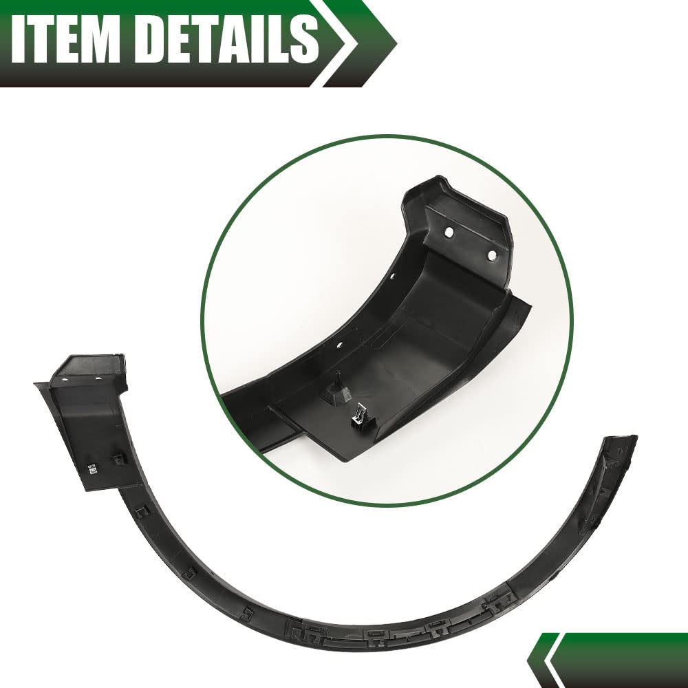 G-PLUS Fender Flares Pair Compatible With 2011-2015 Ford Explorer, Wheel Fender Arch Molding Trim BB5Z16038AA BB5Z16039AA Black (Front Left+Front Right Side)