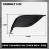 G-PLUS Front Right Bumper Fog Light Cover, Compatible with Toyota Camry XSE SE 2021-2024, NOT Fit LE XLE Model, Passenger Side, 8148106220, TO1039242