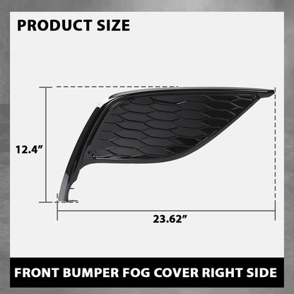 G-PLUS Front Right Bumper Fog Light Cover, Compatible with Toyota Camry XSE SE 2021-2024, NOT Fit LE XLE Model, Passenger Side, 8148106220, TO1039242