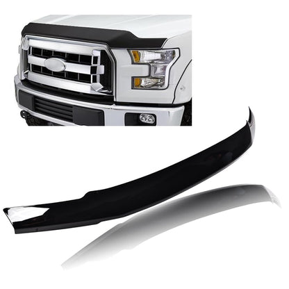 G-PLUS Hood Deflector Compatible with Ford F250 F350 F450 F550 Super Duty 2017 2018 2019, Bug Shield Guard Bonnet Protector, Black