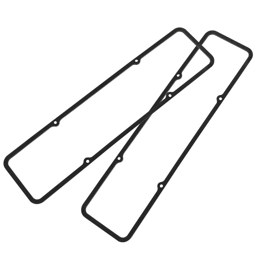 G-PLUS Steel Core Rubber Valve Cover Gaskets Compatible with SBC Chevy 305 327 350 383 400 Engines 7484BOX