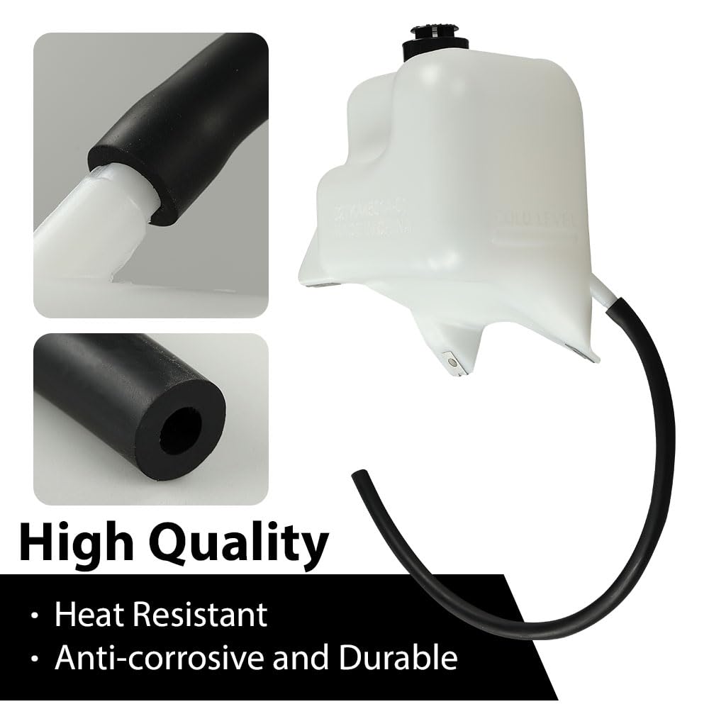G-PLUS White Overflow Radiator Tank Coolant Bottle w/Cap Mounting Hardware & Hose Fit GM Full Size Trucks/Fits C/K Series 1981-1987 & 1988-1991 RV Pickups Full Size Blazer & Suburban HD81-87