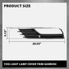 G-PLUS Fog Light Lamp Cover Trim Pair Compatible with Audi A3/A3 Quattro 2015-2016 8V5807682A9B9