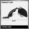 G-PLUS Fender Liner Inner Left Compatible with Cadillac XT4 (submodel: Luxury, Premium Luxury, Sport) 2019-2023 84557829, GM1248306 Front Driver Side Black