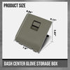 G-PLUS Center Glove Storage Box Cubby Compatible with Ford F250 F350 Super Duty 2005-2007 Light Gray