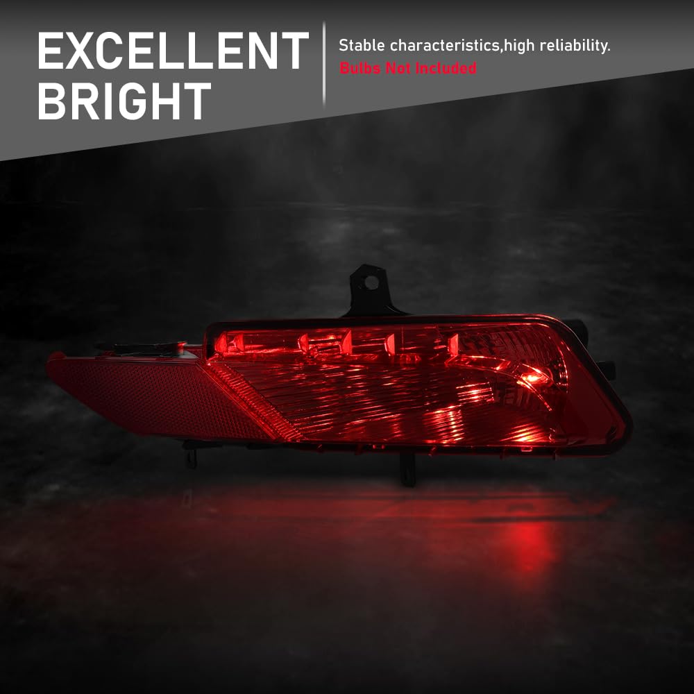 G-PLUS Right Rear Bumper Tail Light Shell Compatible with Volvo XC60 2014-2017 31353286 Red