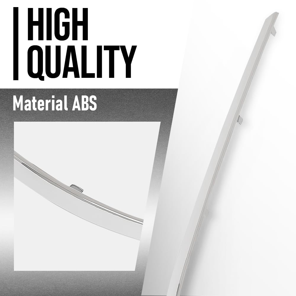 G-PLUS Front Driver Left Side Bumper Trim Compatible with Benz E550 Base Coupe 2-Door 2010-2013 Fit Models Without AMG Styling Package 2078851921, MB1046115 Silver