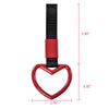 G-PLUS JDM Tsurikawa Ring Heart Subway Train Bus Car Handle Hand Straps Drift Charm,Rear Bumper Warning Ring (Red)