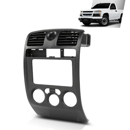 G-PLUS Radio Dash Bezel Trim Panel Compatible with Chevy Colorado GMC Canyon 2004-2012 Black