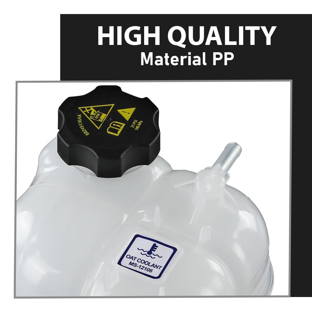 G-PLUS Coolant Reservoir Radiator Expansion Tank Compatible with Chrysler 200 (submodel: C, Limited, LX, S) 2015-2017,Compatible with Jeep Cherokee 2014-2018 68102155AD-PFM, CH3014161