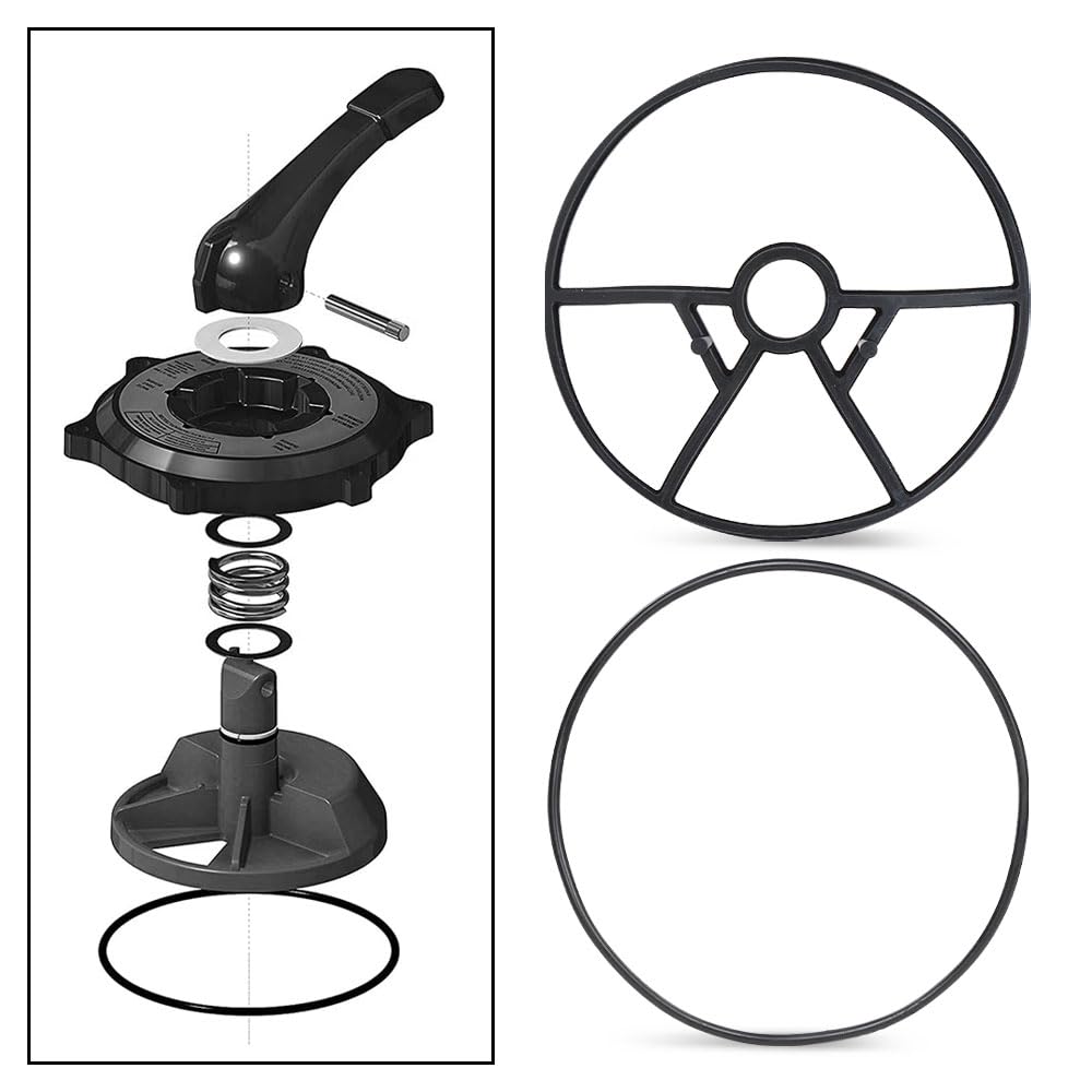 G-PLUS O-Ring Cover & Spider Gasket Kit Fit Hayward Vari-flo Valve SP0714T SPX0714CA Black