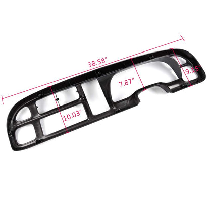 G-PLUS Dash Cover Bezel With 8 Clips Compatible with Dodge Ram 1500 1998-2001/ Ram 2500 3500 1998-2002#5GK51DX9AA, 5EU11DX9AB, 68042746AC, 998-15163 Dashboard Panel