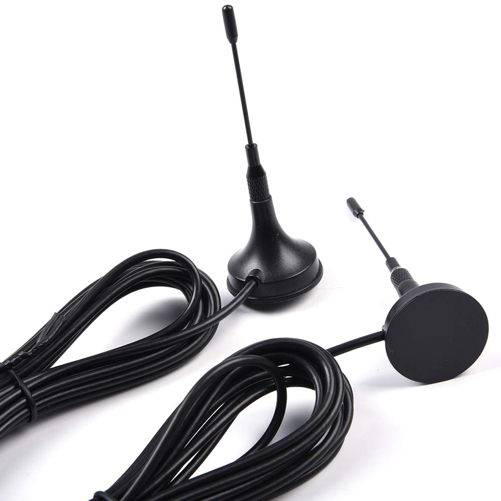 2 Pcs Set Car Magnetic Police Antenna 3-3/4" P71 Compatible for Ford Crown Victoria Impala Charger Explorer Tahoe Black