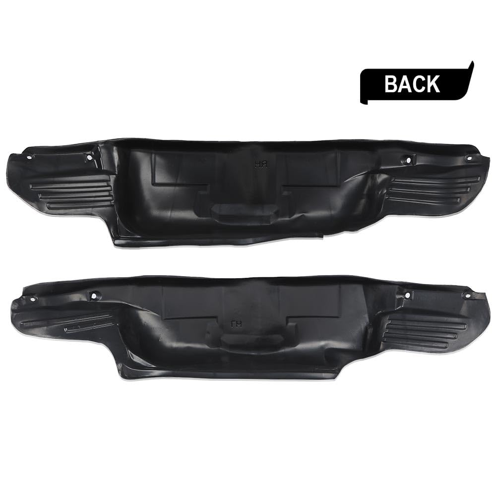 G-PLUS Rear Wheel Well Liner Guards Kit Compatible with Ford F150 Pickup Truck 2021, Rear Fender Mud Flaps Left & Right, ML3Z9927886A, Black