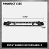 G-PLUS Front Lower Face Bar Grille Compatible with Audi Q5 2021 2022 2023 2024 80A807647G9B9, AU1036123 Black
