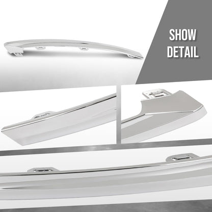 G-PLUS Front Bumper Molding Trim Cover Right & Left Compatible with Volvo XC60 2022 2023 2024 32227905, 32227906 Silver