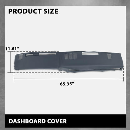 G-PLUS TPE Dash Cover Dashboard Compatible with GMC Chevy Full Size Pickup 1981-1987,Fit GMC Chevy SUV 1981-1991 Dark Blue